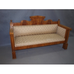 Kanapa sofa Biedermeier XIXw - mahoń nr a394