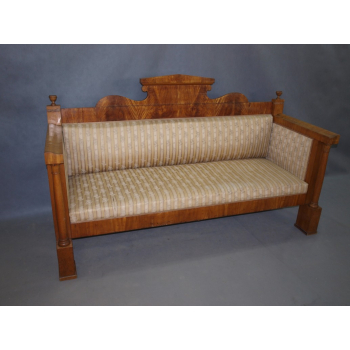 Kanapa sofa Biedermeier XIXw - mahoń nr a394