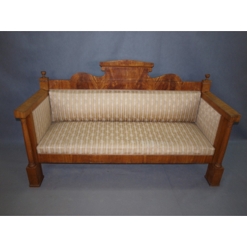 Kanapa sofa Biedermeier XIXw - mahoń nr a394