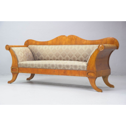 Kanapa sofa Biedermeier XIXw brzoza Nr m37