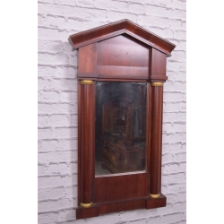 Lustro wiszące Biedermeier XIXw mahoń Nr j179