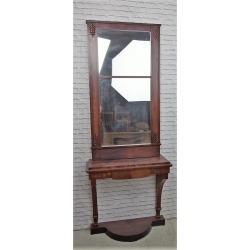 Lustro z konsolą Biedermeier 1820-30r mahoń Nr k53