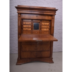 Sekretera Biedermeier XIXw mahoń Nr j55