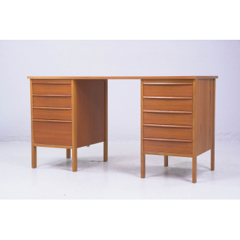 Biurko teak ok 1960r Szwedzki design Nr m32