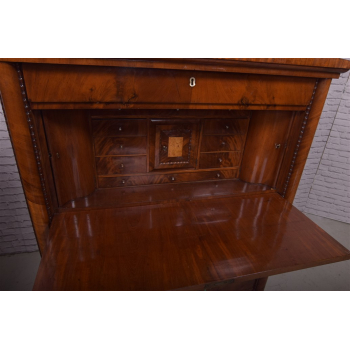 Sekretera Biedermeier XIXw mahoń Nr j57