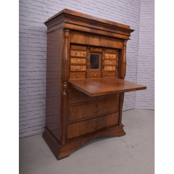 Sekretera Biedermeier XIXw mahoń Nr j55