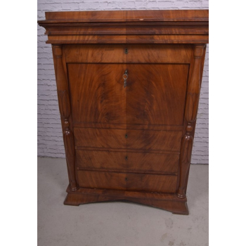 Sekretera Biedermeier XIXw mahoń Nr j55