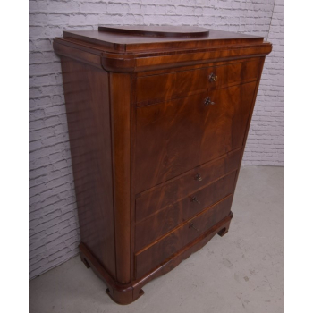 Sekretera Biedermeier XIXw mahoń Nr j56