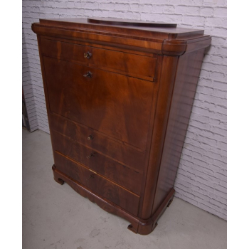 Sekretera Biedermeier XIXw mahoń Nr j56