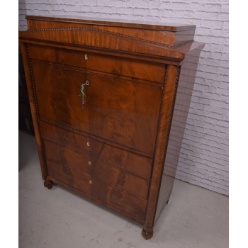 Sekretera Biedermeier XIXw mahoń Nr j57